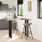 vidaXL Bartischbeine Schwarz 2 Stk. 50x(100-101) cm Stahl