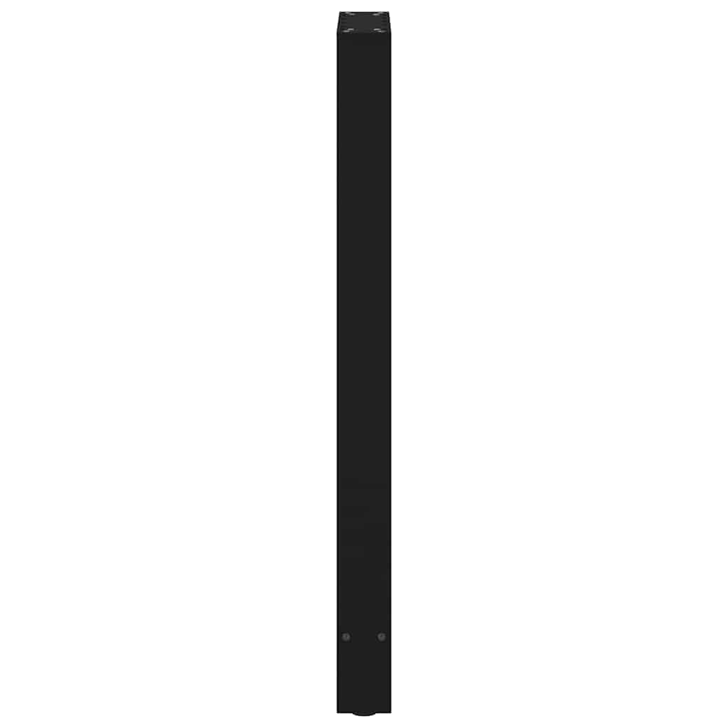 vidaXL Bartischbeine Schwarz 2 Stk. 50x(100-101) cm Stahl