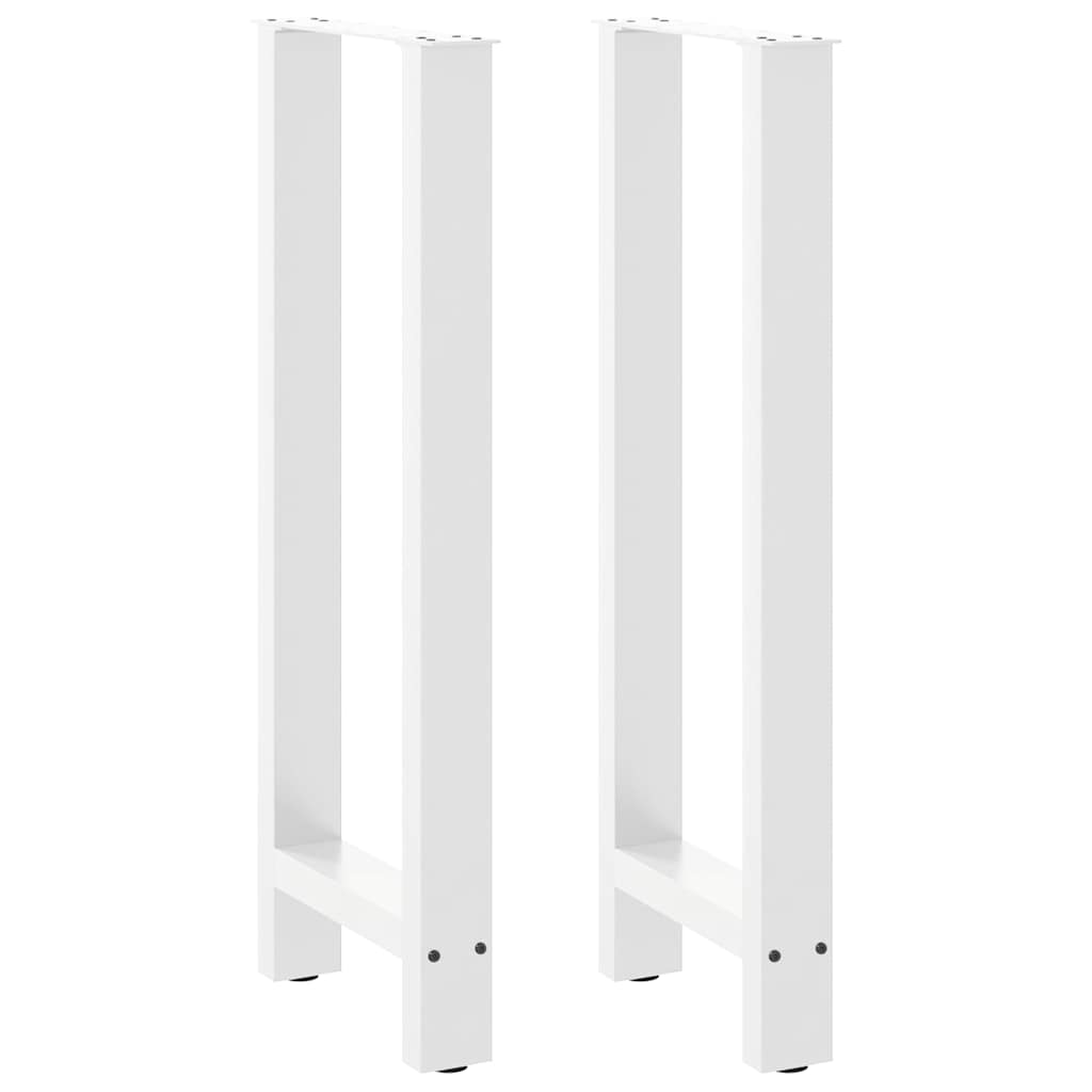 vidaXL Bartischbeine Schwarz 2 Stk. 50x(100-101) cm Stahl