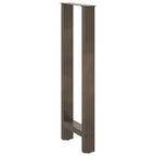vidaXL Bartischbeine Naturstahl 2 Stk. 50x(100-101) cm Stahl