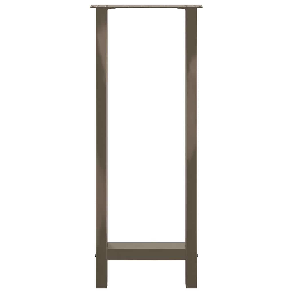 vidaXL Bartischbeine Naturstahl 2 Stk. 50x(100-101) cm Stahl