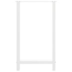 vidaXL Bartischbeine Weiß 2 Stk. 60x(100-101) cm Stahl