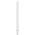 vidaXL Bartischbeine Weiß 2 Stk. 60x(100-101) cm Stahl