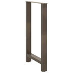 vidaXL Bartischbeine Naturstahl 2 Stk. 60x(100-101) cm Stahl