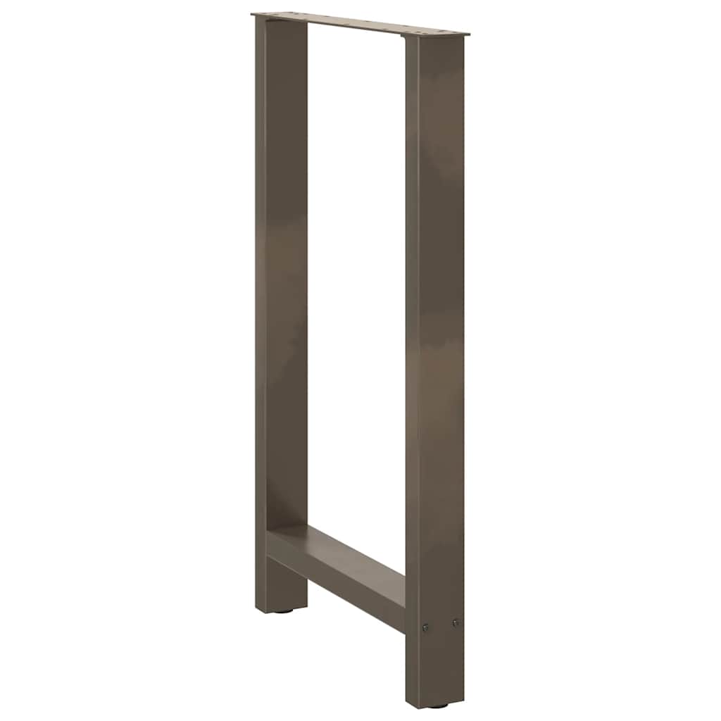 vidaXL Bartischbeine Naturstahl 2 Stk. 60x(100-101) cm Stahl
