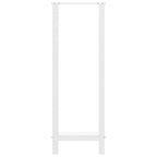 vidaXL Bartischbeine Weiß 2 Stk. 40x(110-111) cm Stahl