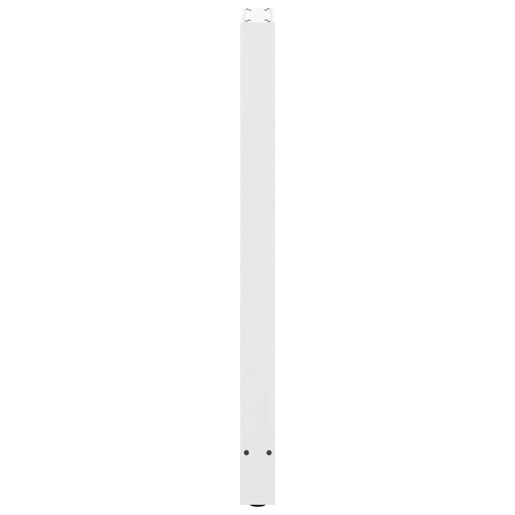 vidaXL Bartischbeine Weiß 2 Stk. 40x(110-111) cm Stahl