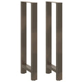 vidaXL Bartischbeine Naturstahl 2 Stk. 40x(110-111) cm Stahl