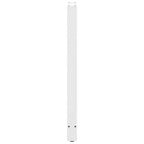 vidaXL Bartischbeine Weiß 2 Stk. 50x(110-111) cm Stahl