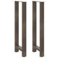 vidaXL Bartischbeine Naturstahl 2 Stk. 50x(110-111) cm Stahl