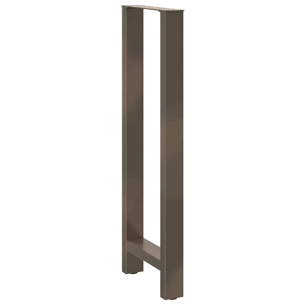 vidaXL Bartischbeine Naturstahl 2 Stk. 50x(110-111) cm Stahl