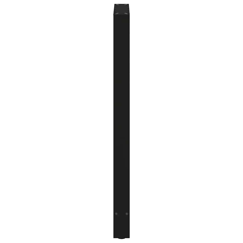 vidaXL Bartischbeine Schwarz 2 Stk. 60x(110-111) cm Stahl