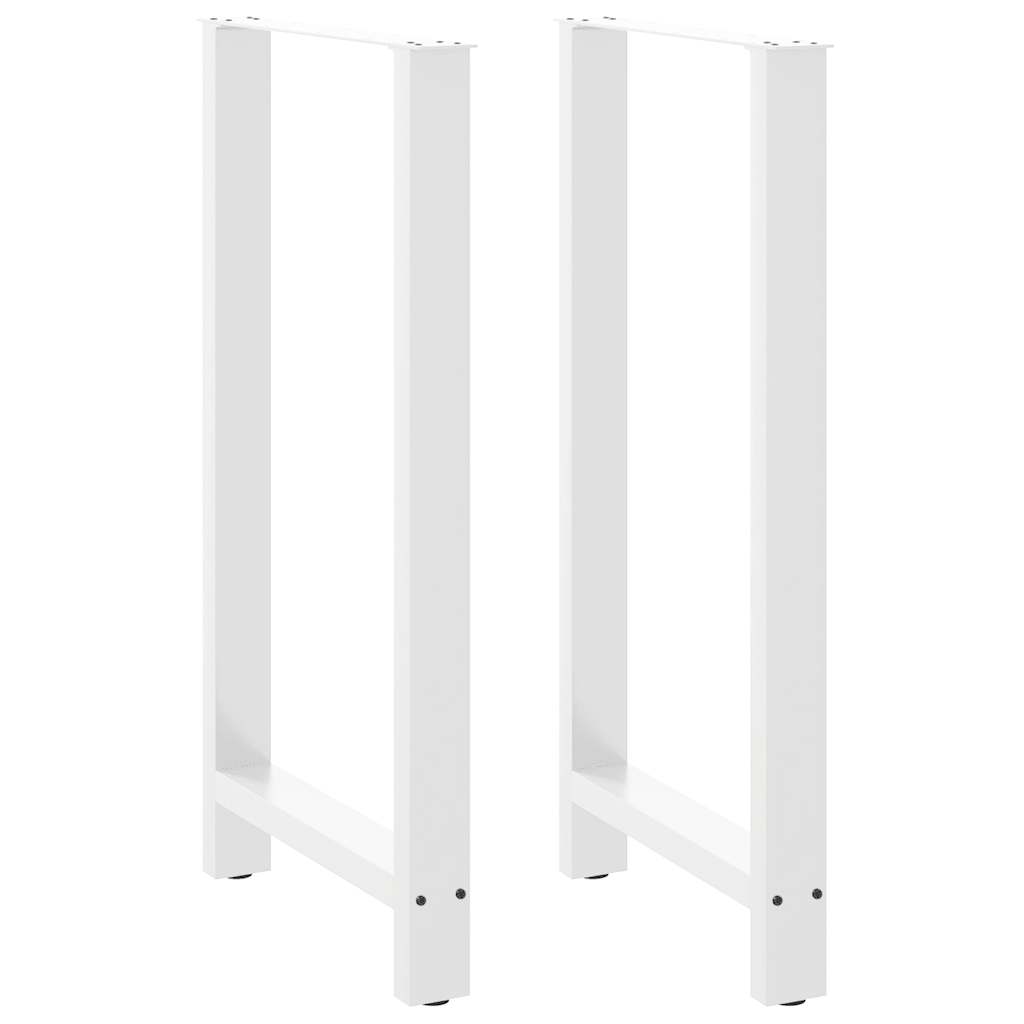 vidaXL Bartischbeine Schwarz 2 Stk. 60x(110-111) cm Stahl