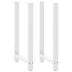 vidaXL Bartischbeine Schwarz 2 Stk. 60x(110-111) cm Stahl