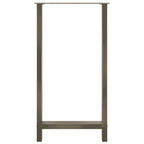 vidaXL Bartischbeine Naturstahl 2 Stk. 60x(110-111) cm Stahl