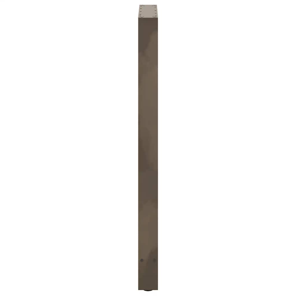 vidaXL Bartischbeine Naturstahl 2 Stk. 60x(110-111) cm Stahl