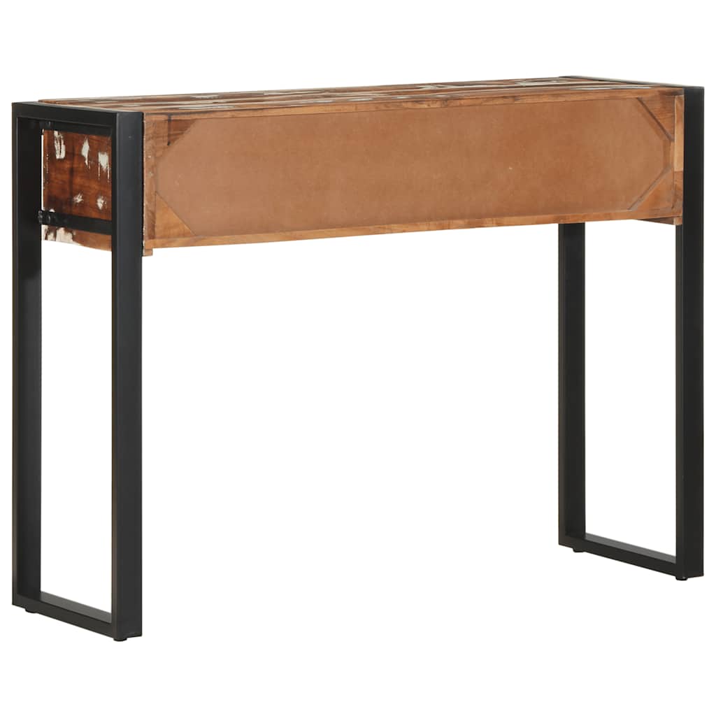 vidaXL Konsolentisch Mehrfarbig 100x35x75 cm Massivholz Altholz