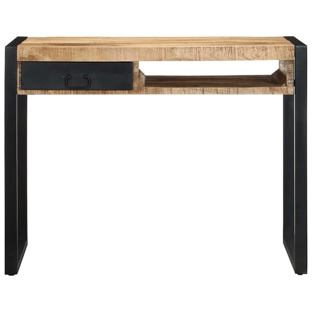 vidaXL Schreibtisch 100x50x75 cm Raues Massivholz Mango