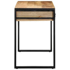 vidaXL Schreibtisch 100x50x75 cm Raues Massivholz Mango
