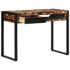 vidaXL Schreibtisch Mehrfarbig 100x50x75 cm Massivholz Altholz