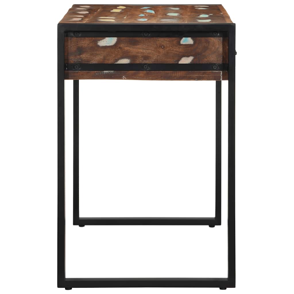 vidaXL Schreibtisch Mehrfarbig 100x50x75 cm Massivholz Altholz