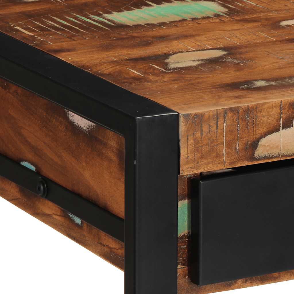 vidaXL Schreibtisch Mehrfarbig 100x50x75 cm Massivholz Altholz