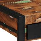 vidaXL Schreibtisch Mehrfarbig 100x50x75 cm Massivholz Altholz
