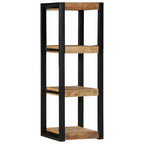 vidaXL Wandregal 35x35x100 cm Raues Massivholz Mango