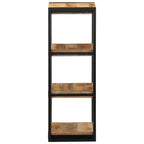 vidaXL Wandregal 35x35x100 cm Raues Massivholz Mango