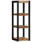 vidaXL Wandregal 35x35x100 cm Raues Massivholz Mango