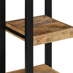 vidaXL Wandregal 35x35x100 cm Raues Massivholz Mango