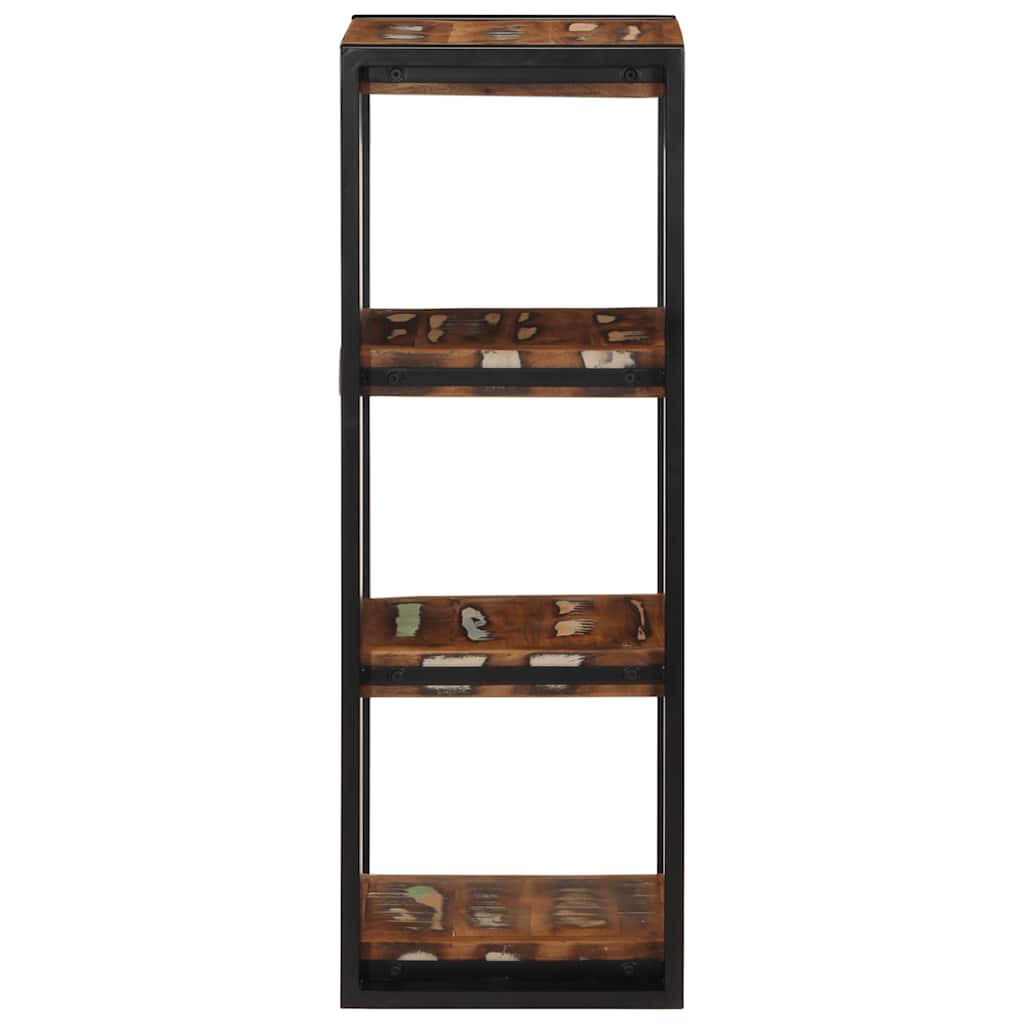 vidaXL Wandregal Mehrfarbig 35x35x100 cm Altholz Massivholz
