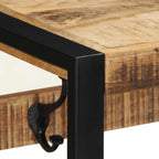vidaXL Garderobe 80x35x35 cm Raues Massivholz Mango