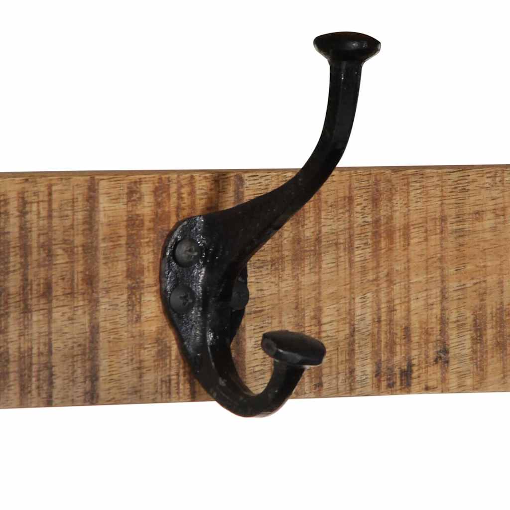 vidaXL Garderobe 80x35x35 cm Raues Massivholz Mango