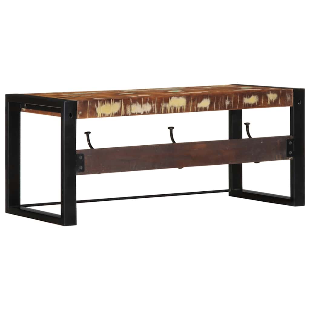 vidaXL Garderobe Mehrfarbig 80x35x35 cm Altholz Massiv