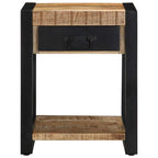 vidaXL Beistelltisch 40x40x50 cm Raues Massivholz Mango