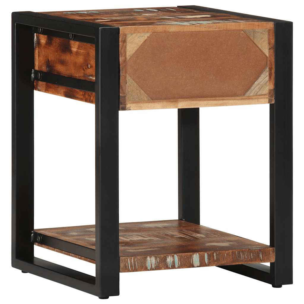 vidaXL Beistelltisch Mehrfarbig 40x40x50 cm Altholz Massiv