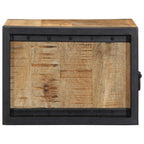 vidaXL Nachttische 2 Stk. 40x35x25 cm Raues Mango-Massivholz