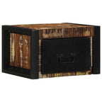 vidaXL Nachttische 2 Stk. Mehrfarbig 40x35x25 cm Altholz Massivholz