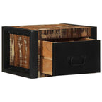 vidaXL Nachttische 2 Stk. Mehrfarbig 40x35x25 cm Altholz Massivholz