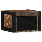 vidaXL Nachttische 2 Stk. Mehrfarbig 40x35x25 cm Altholz Massivholz