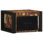 vidaXL Nachttische 2 Stk. Mehrfarbig 40x35x25 cm Altholz Massivholz