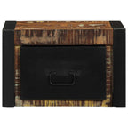 vidaXL Nachttische 2 Stk. Mehrfarbig 40x35x25 cm Altholz Massivholz