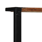 vidaXL Kleiderständer Mehrfarbig 80x40x190 cm Altholz Massivholz