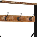 vidaXL Kleiderständer Mehrfarbig 80x40x190 cm Altholz Massivholz