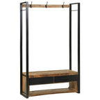 vidaXL Kleiderständer Braun 110 x 40 x 179 cm Massivholz Mango