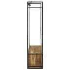 vidaXL Kleiderständer Braun 110 x 40 x 179 cm Massivholz Mango