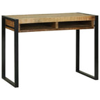 vidaXL Schminktisch mit Regal Braun 100 x 50 x 75 cm Massivholz Mango