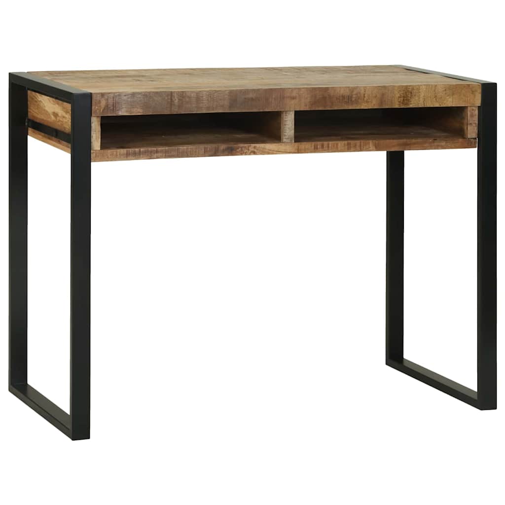 vidaXL Schminktisch mit Regal Braun 100 x 50 x 75 cm Massivholz Mango