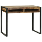 vidaXL Schminktisch mit Regal Braun 100 x 50 x 75 cm Massivholz Mango